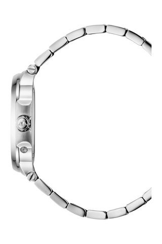 Montre à quartz en acier L'Envie - Compteur phases de lune - Argenté et noir