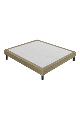 Sommier tapissier en bois Sommy - Taupe
