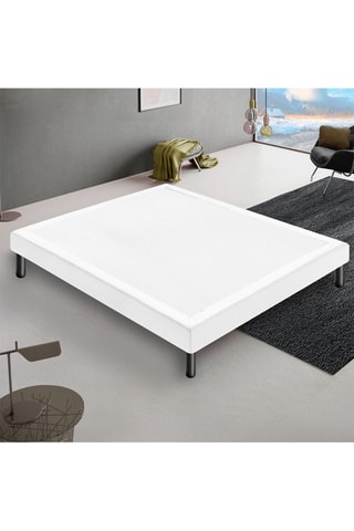 Sommier tapissier en bois Sommy - Blanc