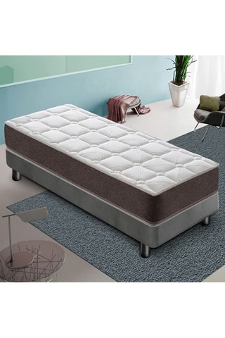 Matelas à ressorts ensachés et mémoire de forme Hybrid