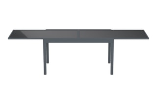 Table de jardin extensible - Gris foncé