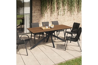 Table de jardin Milazzo - 190 x 80 x 75 cm