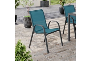 6 chaises de jardin empilables - 