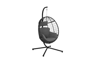 Fauteuil œuf suspendu avec coussin