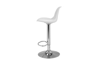 2 tabourets de bar Karl  - Blanc