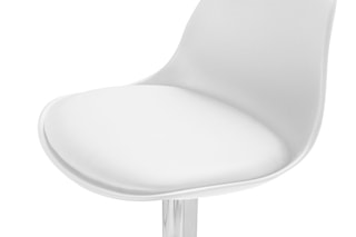 2 tabourets de bar Karl  - Blanc