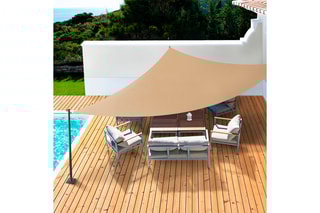 Voile d'ombrage triangulaire - 5 x 5 x 5 m
