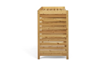 Cache-climatisation extérieur en bois - 