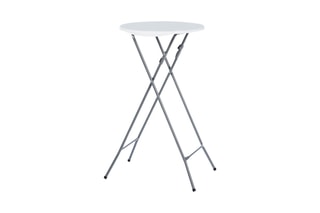2 tables hautes pliables avec housse - 105 cm