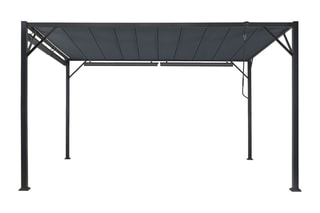 Pergola lames orientables avec 4 stores intégrés - 3 x 4 m