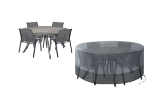 Housse de protection pour table ronde  - 220 x 220 x 74 cm