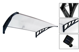 Marquise ultra résistante - 150 x 80 cm