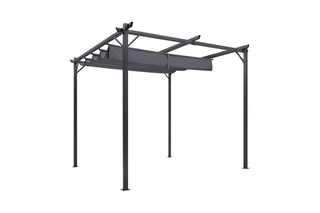 Pergola avec toit rétractable 9 m² Marina - 3 x 3 m