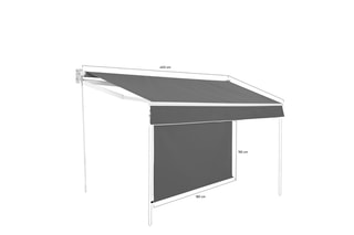 Store banne vertical Genova - 4 x 3 m - 12 m²