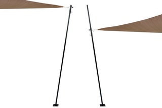 2 poteaux pour voile d'ombrage