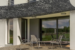 Ombrière rectangulaire - Gris foncé - 24 m²