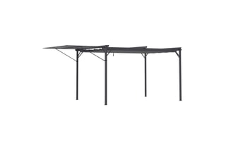 Pergola avec toit rétractable et inclinable Marina - 545 x 220 x 290 cm