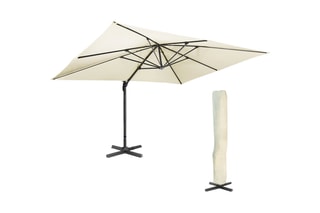 Parasol 360° déporté avec housse - 3 x 4 m