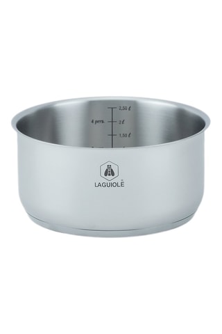 3 casseroles, 1 poêle et 1 wok en acier inoxydable 202 et revêtement antiadhésif Greblon® CK2 et 1 poignée amovible - 16/18/20/28/28 cm - 1,25/2/2,5/2,5/2,54 l
