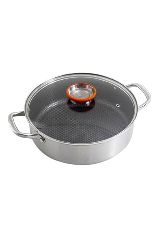 Sautoir avec couvercle en acier inoxydable Blackcube - 28 cm - 4,8 l