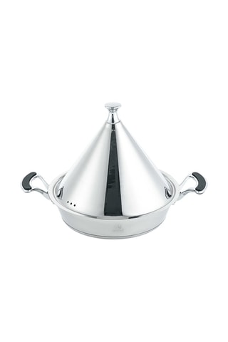 Tajine en acier inoxydable 18/8 et silicone - 34 cm - 2,6 l