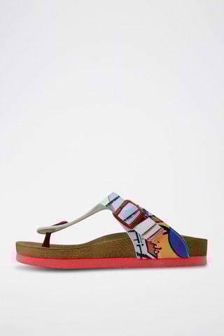 Tongs Cubic Faces - Gris
