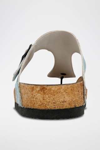 Tongs Let's swim Ciel et blanc