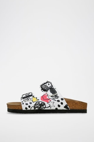 Mules Icon - Blanc et noir