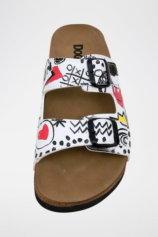 Mules Icon - Blanc et noir