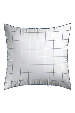 2 taies d'oreiller en satin de coton 200 fils/cm² Caren - Blanc