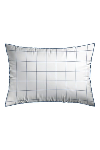 2 taies d'oreiller en satin de coton 200 fils/cm² Caren - Blanc