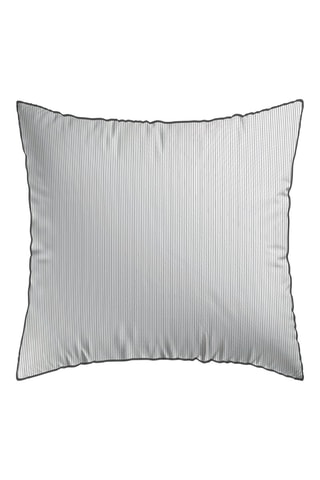 2 taies d'oreiller en satin de coton 80 fils/cm² Envolée de papillons - Blanc