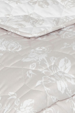 Couvre-lit XL Roses - Taupe