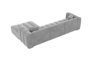 Canapé d'angle droit Luma Gris clair