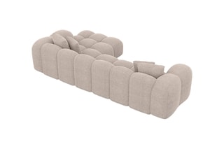 Canapé d'angle droit Form Nuvola Beige