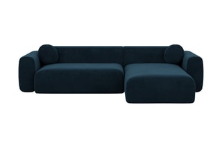 Canapé d'angle droit Moloko Bleu foncé