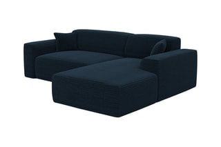 Canapé d'angle droit Lenova Bleu atlantique