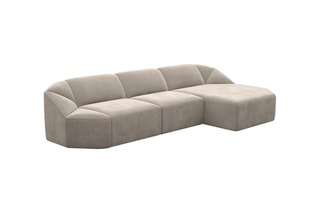 Canapé d'angle droit Laguna Beige foncé