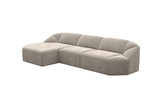 Canapé d'angle gauche Laguna Beige foncé