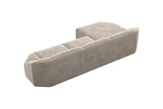 Canapé d'angle gauche Laguna Beige foncé