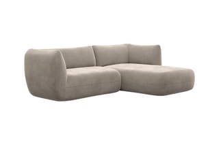 Canapé d'angle droit Leroy Beige foncé