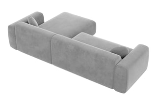 Canapé d'angle droit Moloko Gris clair