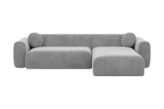 Canapé d'angle gauche Moloko Gris clair