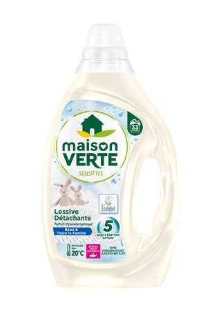 3 x Lessive Famille et Bébé Maison Verte - 33 lavages