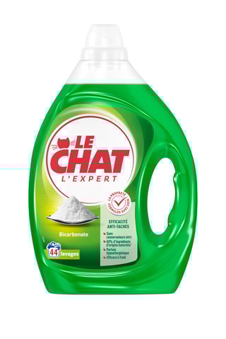 2 x Lessive L'Expert Bicarbonate Le Chat - 44 lavages - 1,98 l
