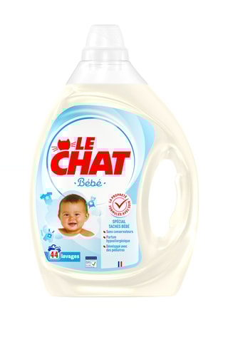 2 x Lessive Bébé Le Chat - 44 lavages - 1,98 l