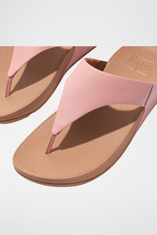 Sandales compensées en cuir - Rose