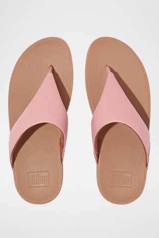 Sandales compensées en cuir - Rose
