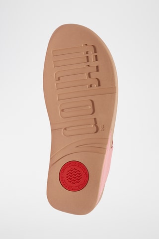 Sandales compensées en cuir - Rose