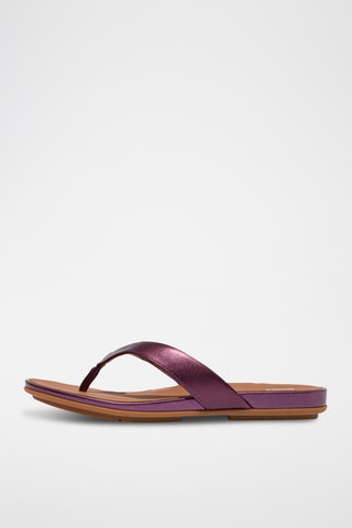 Sandales en cuir - Mauve